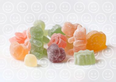 Assorted CBD and THC gummies for anxiety and sleep relief in 2025