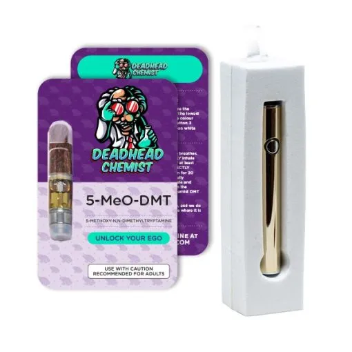 Buy 5-MeO-DMT vape cartridge and battery (.5mL) online in the UK – discreet psychedelic vape pen