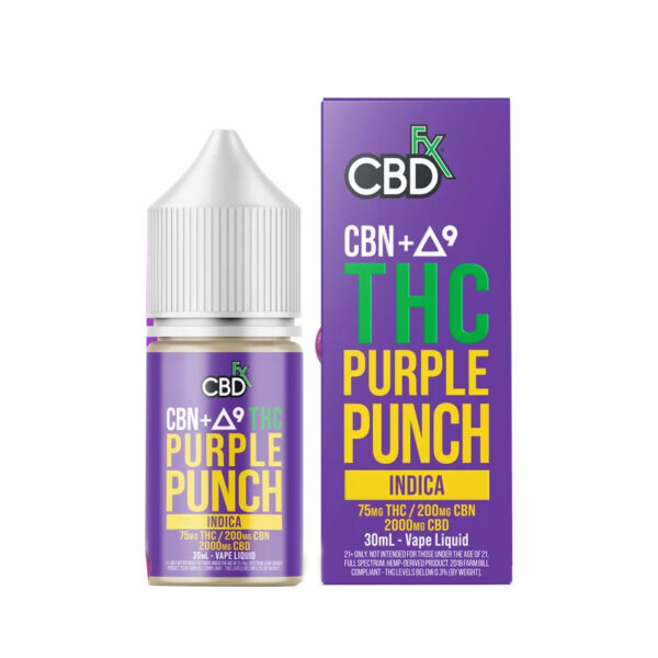 Purple Punch THC + CBN Vape Juice UK – CBDfx Formula