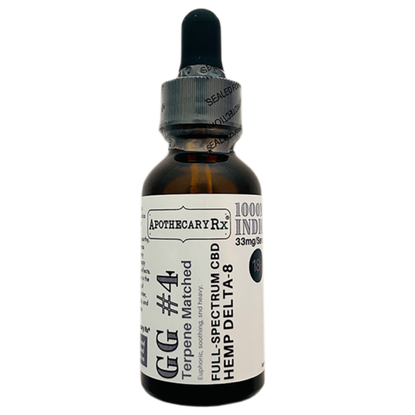 GG#4 Full Spectrum CBD + Delta 8 THC Oil Tincture UK