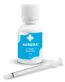 A bottle of Aurora 1:1 Oil Drops with dosing syringe, featuring a balanced 1:1 ratio of THC and CBD in a lab-tested MCT oil formula, ideal for daytime use in the UK.