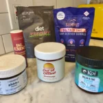 Best THC edibles in the UK for 2025, arranged on a table
