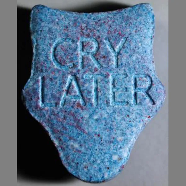 Laugh Now Cry Later MDMA Tablets Close-Up